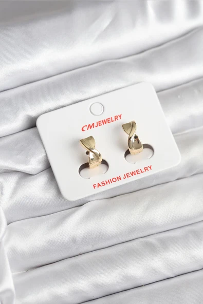 14K Gold Renk Kaplama CM Kadın Küpe ürün görseli 1