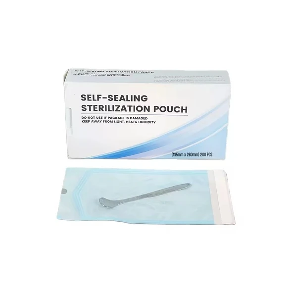 200lü Büyük Alet Sterilizasyon Zarfı - İndikatörlü Sterilizasyon Paketi 135x280mm (200 Adet) - Resim 2