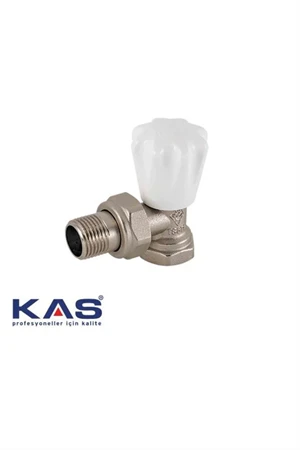 1 Adet-KAS 1/2″ Köşe Rakorlu Radyatör Vanası | Dayanıklı Pirinç Gövde | Sızdırmaz Bağlantı & Kolay Montaj ürün görseli 1