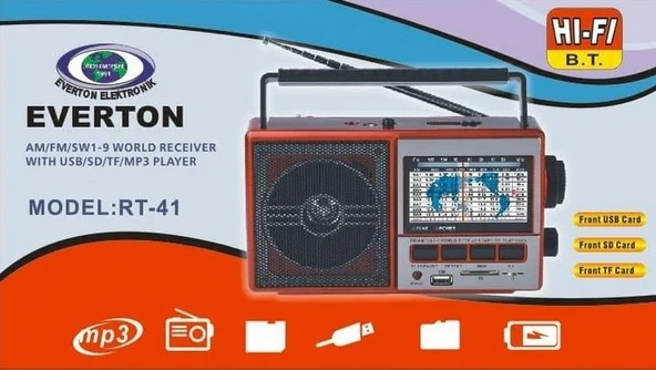 Usb Sd Fm Sw3 Radyo RT 41 - Resim 2