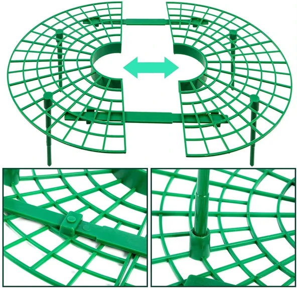 YATE10 5 Adet Plastik Çilek Geliştirme Standı - Resim 4