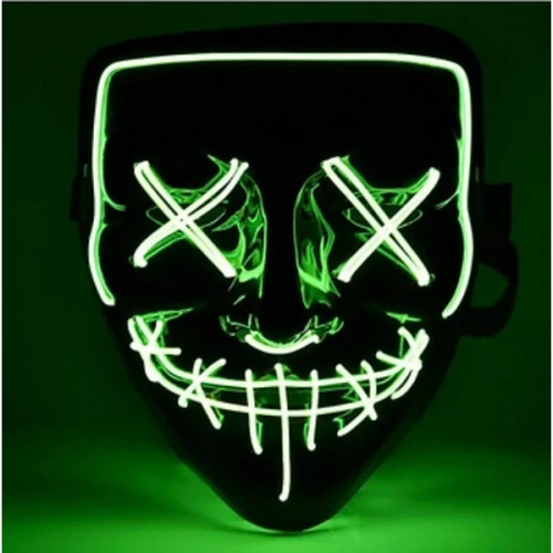 LED Işıklı Yeşil Maske ürün görseli 1