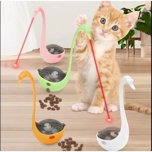 Kuğu Şeklinde Lazerli Kedi Oyuncağı ürün görseli 1