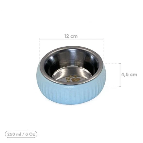 Mikopet Organik Seramik Mama Kabı Mavi - Resim 3