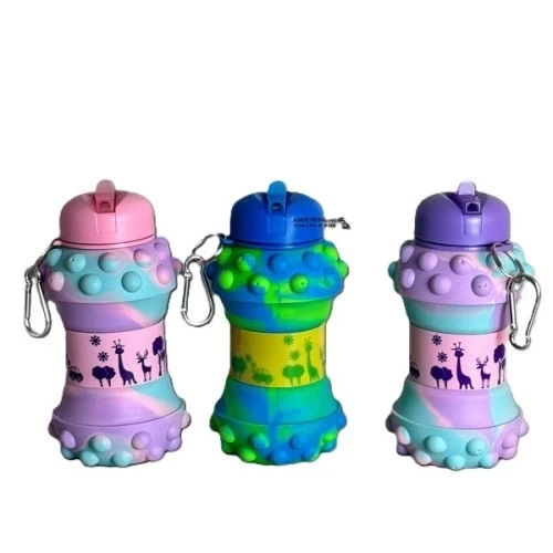 Pop-It Detaylı Akordiyon Su Şişesi ürün görseli 1