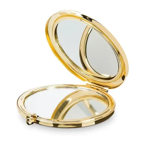 Promosyon Yuvarlak Cep Aynası Gold Renk ürün görseli 1