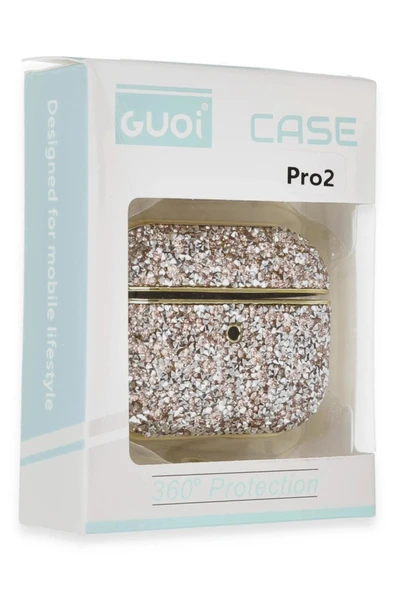 CPT16 Airpods Pro 2 (2.nesil) Luz Taşlı Kılıf - Mavi - Resim 4