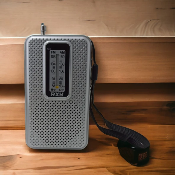 Tenor Cep Tipi Mini Analog Radyo Gri ürün görseli 1