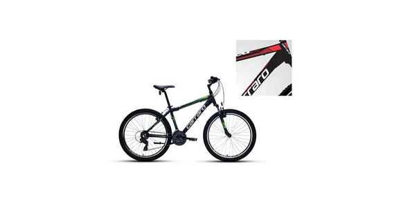 CARRARO SPEED 260 ERKEK DAĞ BİSİKLETİ 360H V 26 JANT 21 VİTES MAT SİYAH KIRMIZI KOYU KIRMIZI ürün görseli 1