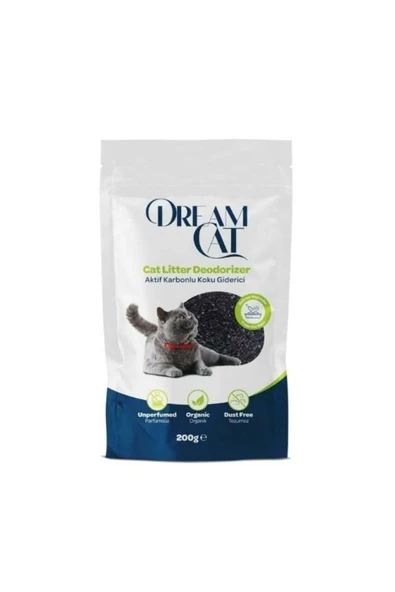 Dream Cat Aktif Karbonlu Kedi Kumu Koku Giderici 200 Gr ürün görseli 1