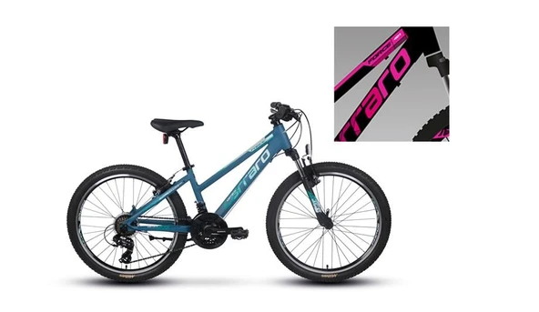 CARRARO FORCE 401 KADIN DAĞ BİSİKLETİ 325H V 24 JANT 21 VİTES MAT SİYAH FUŞYA BEYAZ ürün görseli 1