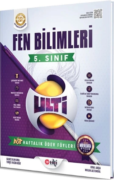 5. Sınıf Fen Bilimleri Haftalık Ödev Föyleri Ulti Yayınları ürün görseli 1