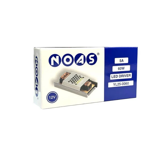 Noas Slim Led Trafo 60W 5A YL25-0060 ürün görseli 1