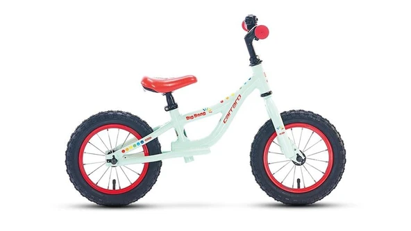 CARRARO BIG BANG UNISEX DENGE BİSİKLETİ 180H 12 JANT YEŞİL KIRMIZI ürün görseli 1