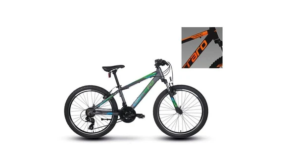 CARRARO FORCE 400 ERKEK DAĞ BİSİKLETİ 325H V 24 JANT 21 VİTES ANTRASİT TURUNCU BEYAZ ürün görseli 1