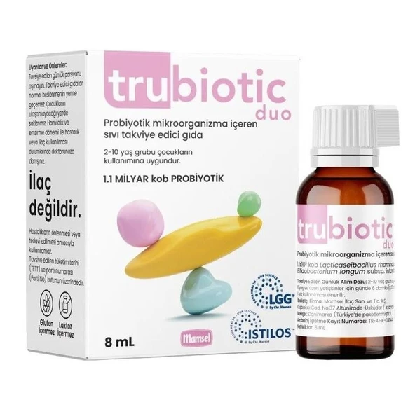 Mamsel Trubiotic Duo Probiyotik 8 ml ürün görseli 1