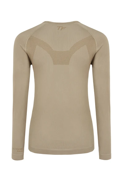 Thermoform Extreme Erkek Seamless Termal İçlik Sweatshirt Kum - Resim 8