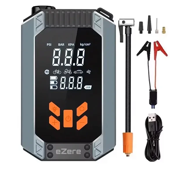 ST-9632D Taşınabilir Araç Lastik Şişirme Ve Starter Akü Takviye Seti ürün görseli 1