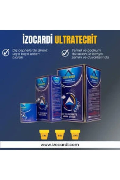 İZOCARDİ  Ultratecrit Su ve Rutubete Kesin Çözüm -Şeffaf - 3kg - Resim 4