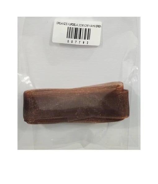 Organze Kurdela 2Cmx2M Kahverengi - 5 paket ürün görseli 1