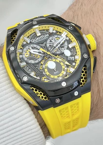 Qunatum Orijinal 2 Yıl Garantili Su Geçirmez Çelik Kordon Fonksiyonlu Erkek Kol Saati ürün görseli 1