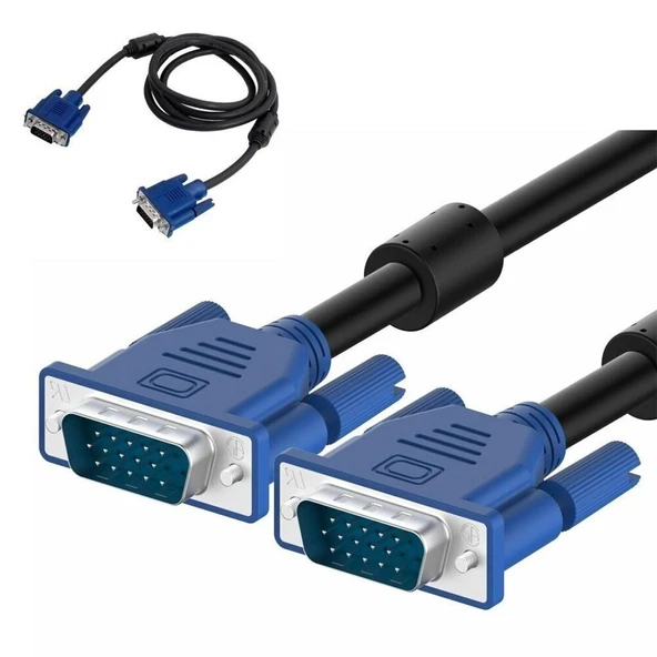 Vga Y Kablo Çoklayıcı Switch Kablosu + VGA KABLO - Resim 5