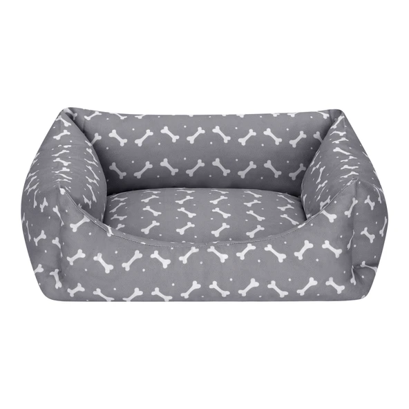 Pet Comfort Uniform Bone Gri-Beyaz Kedi ve Köpek Yatağı S 50x40cm ürün görseli 1