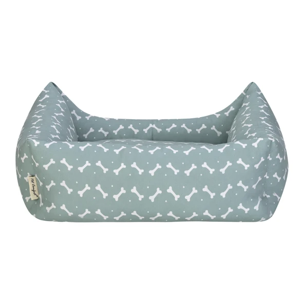 Pet Comfort Uniform Bone Mint-Beyaz Kedi ve Köpek Yatağı M 60x50cm - Resim 3