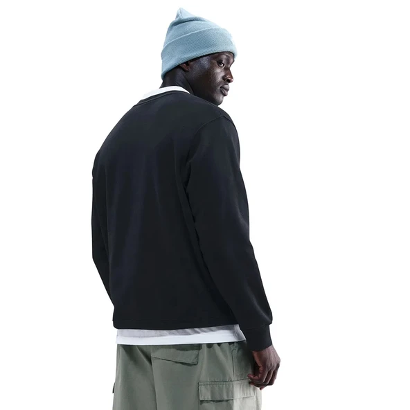 Nike FN3886-010 Nike Club Erkek Şardonlu Crew Sweatshirt - Resim 3