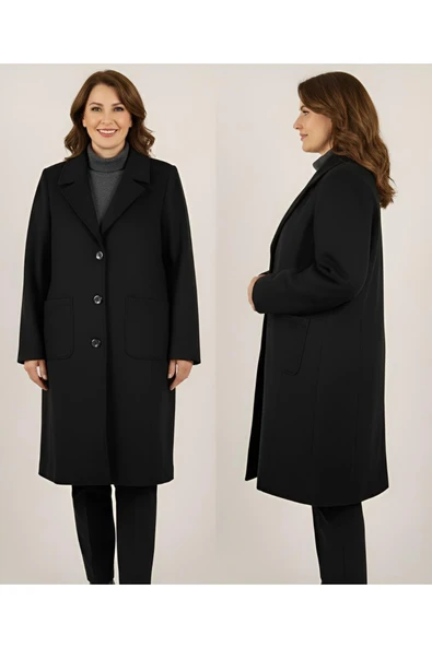 BÜYÜK ANNE BEDEN KAŞE KALIN KABAN - Resim 5