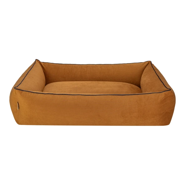 Pet Comfort Golf  Köpek Yatağı Hardal w Parliament Mavi Biye L 105x80cm - Resim 3