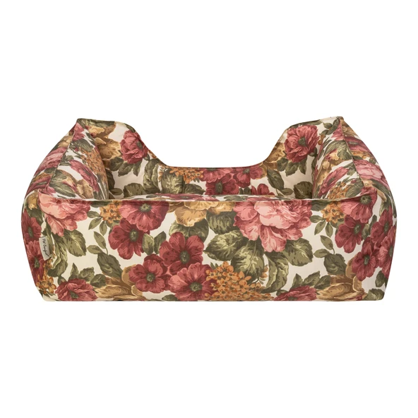 Pet Comfort Alpha  Gül Desenli Köpek Yatağı M 80x65cm - Resim 3