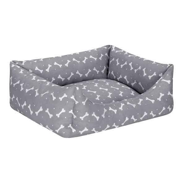Pet Comfort Uniform Bone Gri-Beyaz Kedi ve Köpek Yatağı S 50x40cm - Resim 2