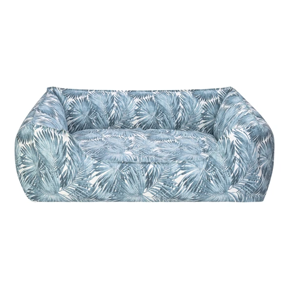 Pet Comfort Alpha  Mavi-Beyaz Köpek Yatağı L 105x85cm ürün görseli 1