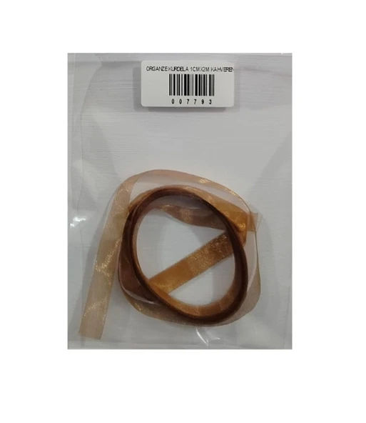 Organze Kurdela 1Cmx2M Kahverengi - 5 paket ürün görseli 1