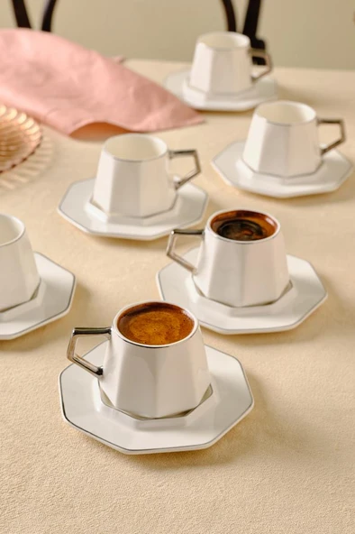 Zeher 6 Kişilik Kahve Fincanı Takımı 90 ml ürün görseli 1