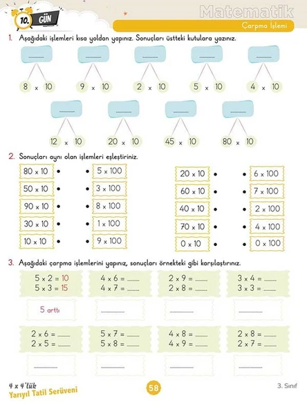 3. Sınıf 4x4’lük Yarıyıl Tatil Serüveni – Bilişsel Etkinlikler 2025 - Resim 8