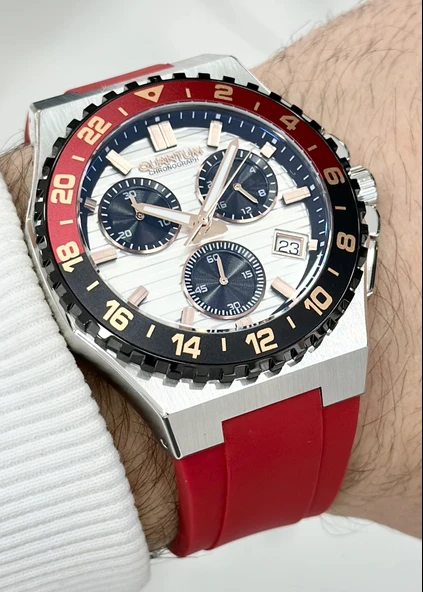 Qunatum Orijinal 2 Yıl Garantili Su Geçirmez Çelik Kordon Fonksiyonlu Erkek Kol Saati - Resim 2