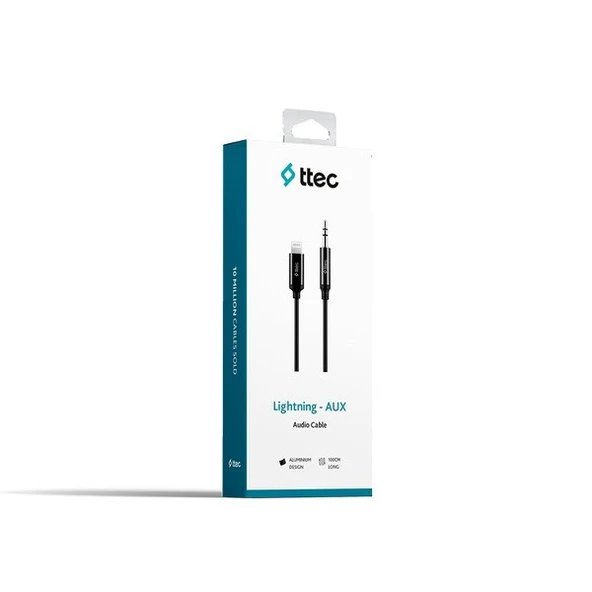 Ttec Lightning-Aux Audio Kablo 100 cm Siyah-2DK42S - Resim 2