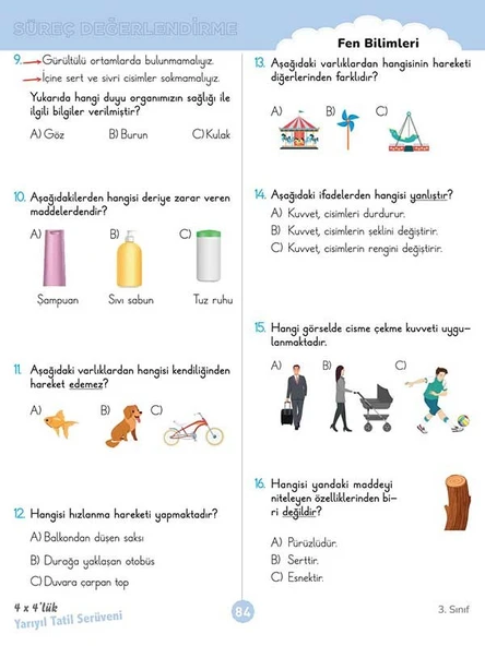 3. Sınıf 4x4’lük Yarıyıl Tatil Serüveni – Bilişsel Etkinlikler 2025 - Resim 10