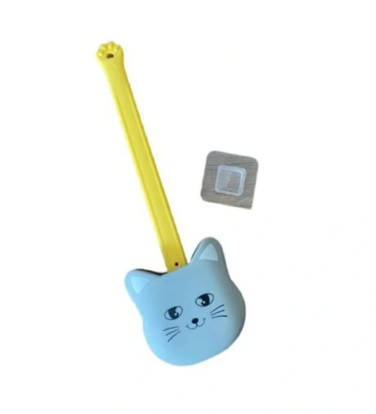 Kedi Tasarımlı Ergonomik Tuvalet Fırçası - Resim 3