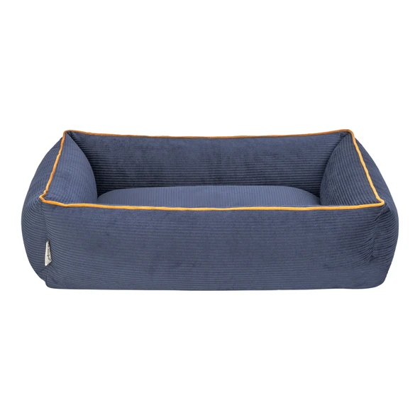 Pet Comfort Golf  Kedi ve Köpek Yatağı Parliament Mavi w Hardal Biye S 75x60cm - Resim 3