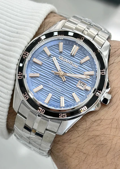 Quantum Orijinal 2 Yıl Garantili Su Geçirmez Çelik Erkek Kadın Kol Saati - Resim 3
