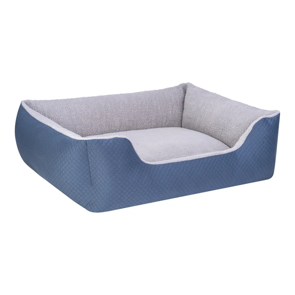Pet Comfort Echo  Köpek Yatağı Mavi/Gri Peluş L 105x80cm - Resim 2