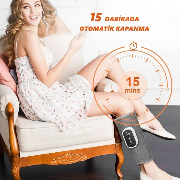 DailyTech Baldır Ayak ve Kol Masaj Aleti Şarjlı Hava Basınçlı - Resim 4