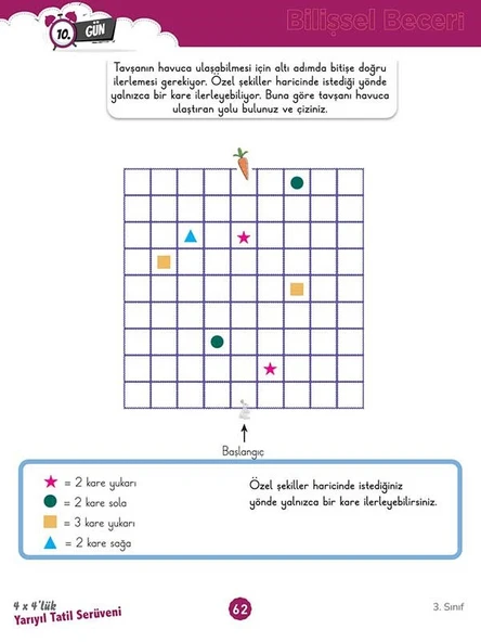 3. Sınıf 4x4’lük Yarıyıl Tatil Serüveni – Bilişsel Etkinlikler 2025 - Resim 4