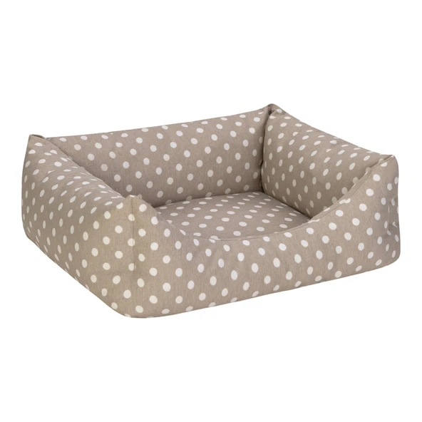 Pet Comfort Uniform Bej Puantiyeli Kedi ve Köpek Yatağı S 50x40cm - Resim 2