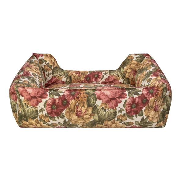 Pet Comfort Alpha  Gül Desenli Köpek Yatağı L 105x85cm - Resim 3