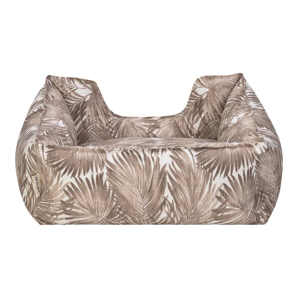 Pet Comfort Alpha  Açık Kahverengi-Beyaz Kedi ve Köpek Yatağı S 60x50cm - Resim 3