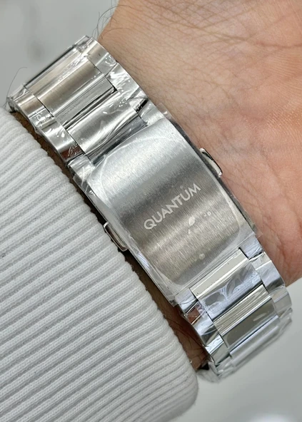 Qunatum Orijinal 2 Yıl Garantili Su Geçirmez Çelik Kordon Fonksiyonlu Erkek Kol Saati - Resim 4